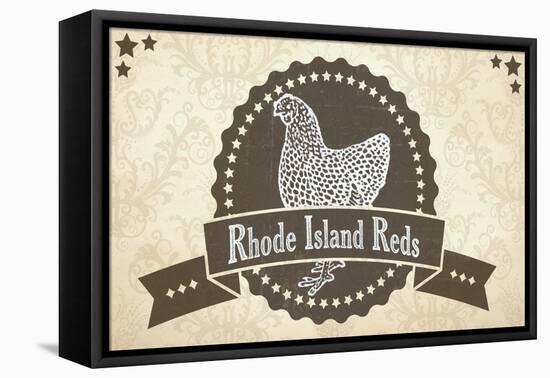 Rhode Island Reds 1-null-Framed Stretched Canvas