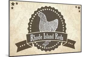 Rhode Island Reds 1-null-Mounted Giclee Print