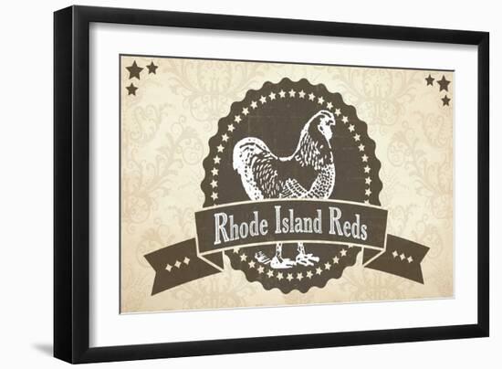 Rhode Island Reds 4-null-Framed Giclee Print