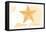 Rhode Island - Starfish - Yellow - Coastal Icon-Lantern Press-Framed Stretched Canvas