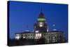 Rhode Island State Capitol at Dusk, Providence, Rhode Island, 03.18.2014-Joseph Sohm-Stretched Canvas