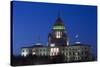 Rhode Island State Capitol at Dusk, Providence, Rhode Island, 03.18.2014-Joseph Sohm-Stretched Canvas