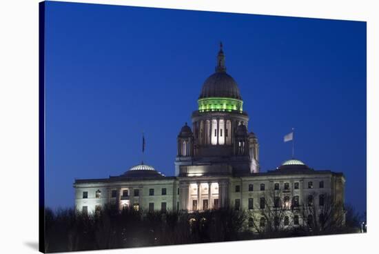 Rhode Island State Capitol at Dusk, Providence, Rhode Island, 03.18.2014-Joseph Sohm-Stretched Canvas