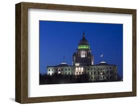 Rhode Island State Capitol at Dusk, Providence, Rhode Island, 03.18.2014-Joseph Sohm-Framed Photographic Print