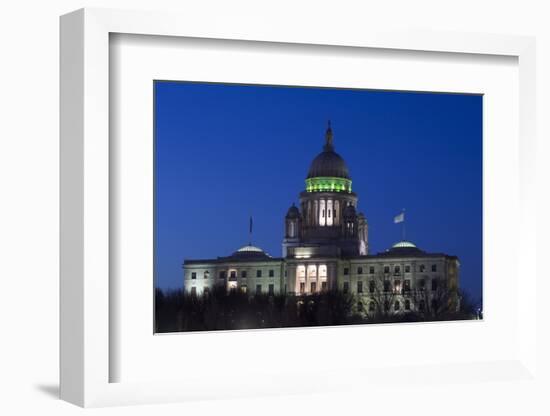 Rhode Island State Capitol at Dusk, Providence, Rhode Island, 03.18.2014-Joseph Sohm-Framed Photographic Print