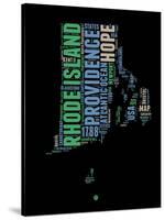 Rhode Island Word Cloud 2-NaxArt-Stretched Canvas