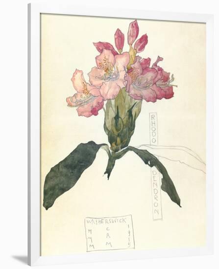 Rhodendron-Charles Rennie Mackintosh-Framed Premium Giclee Print