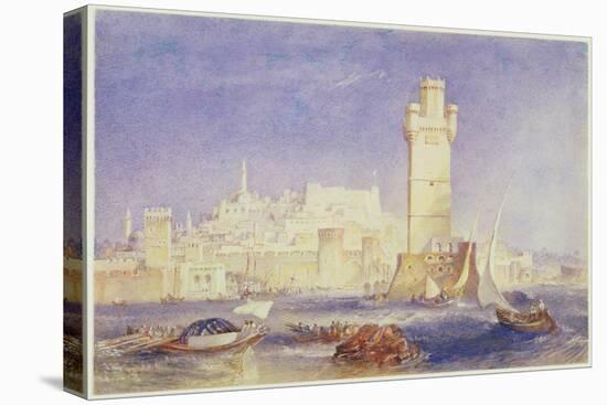Rhodes, C.1823-24 (W/C and Bodycolour on Paper)-J. M. W. Turner-Stretched Canvas