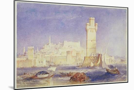 Rhodes, C.1823-24 (W/C and Bodycolour on Paper)-J. M. W. Turner-Mounted Giclee Print