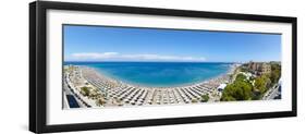 Rhodes Casino and Town Beach, Rhodes Town, Rhodes, Greece-Doug Pearson-Framed Photographic Print