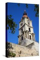 Rhodes Clock Tower, Rhodes City, Rhodes, Dodecanese, Greek Islands, Greece, Europe-Tuul-Stretched Canvas
