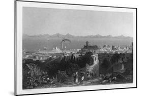 Rhodes, from the Heights Near Sir Sidney Smith's Villa, 1841-W Wallis-Mounted Giclee Print