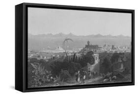 Rhodes, from the Heights, Near Sir Sidney Smith's Villa-William Henry Bartlett-Framed Stretched Canvas