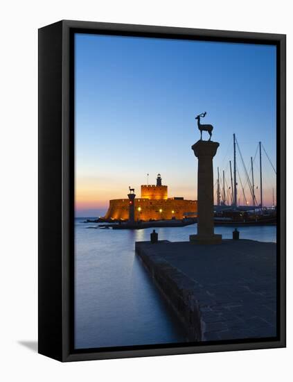 Rhodes Town, Rhodes, Greece-Doug Pearson-Framed Stretched Canvas