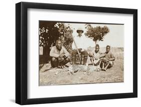 Rhodesia - Zimbabwe - Cheetah Hunting-null-Framed Photographic Print