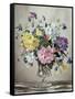 Rhododendrons, Azaleas and Columbine in a Glass Vase-Albert Williams-Framed Stretched Canvas