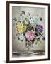 Rhododendrons, Azaleas and Columbine in a Glass Vase-Albert Williams-Framed Giclee Print