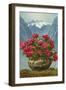 Rhododendrons in Pot by Mountains-null-Framed Art Print