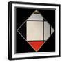 Rhombus II-Piet Mondrian-Framed Giclee Print