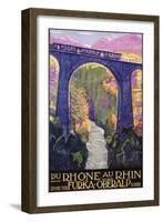 Rhone Au Rhin-Daniele Buzzi-Framed Giclee Print