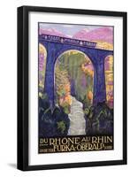 Rhone Au Rhin-Daniele Buzzi-Framed Giclee Print