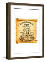 Rhone Wine Label-null-Framed Giclee Print