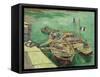 Rhonebarken, (Les Bateaux Amarrés), 1888-Vincent van Gogh-Framed Stretched Canvas