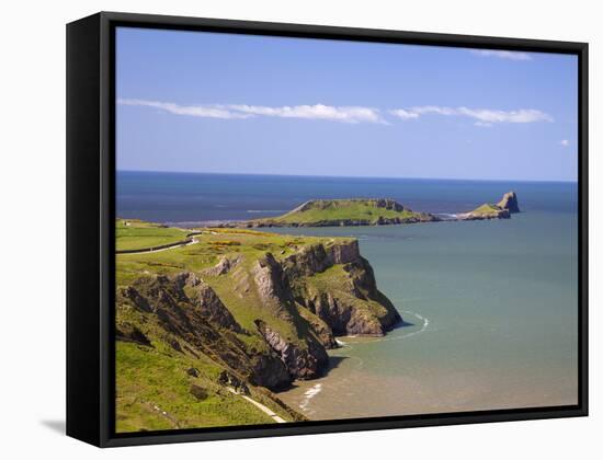 Rhossili Bay, Gower Peninsula, Wales, United Kingdom, Europe-Billy Stock-Framed Stretched Canvas