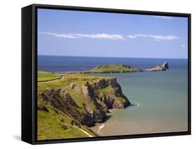 Rhossili Bay, Gower Peninsula, Wales, United Kingdom, Europe-Billy Stock-Framed Stretched Canvas