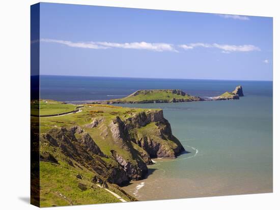 Rhossili Bay, Gower Peninsula, Wales, United Kingdom, Europe-Billy Stock-Stretched Canvas