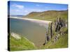 Rhossili Bay, Gower Peninsula, Wales, United Kingdom, Europe-Billy Stock-Stretched Canvas