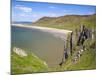 Rhossili Bay, Gower Peninsula, Wales, United Kingdom, Europe-Billy Stock-Mounted Photographic Print