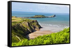 Rhossili Bay, Gower Peninsula, Wales, United Kingdom, Europe-Billy Stock-Framed Stretched Canvas
