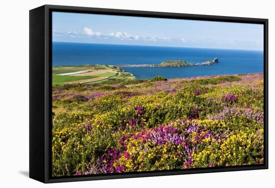 Rhossili Bay, Gower Peninsula, Wales, United Kingdom, Europe-Billy Stock-Framed Stretched Canvas