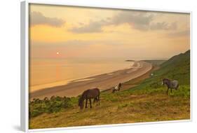 Rhossili Bay, Gower Peninsula, Wales, United Kingdom, Europe-Billy-Framed Photographic Print