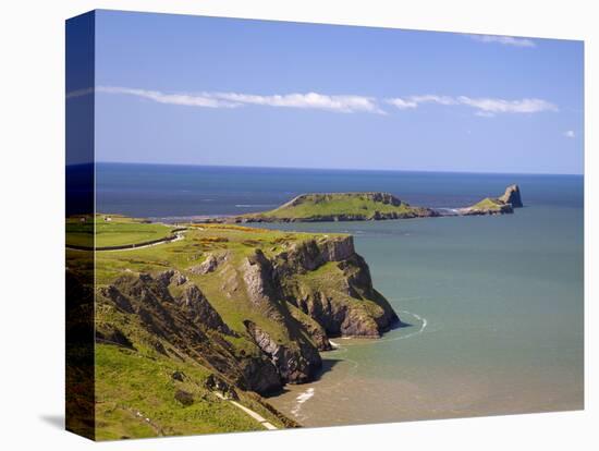 Rhossili Bay, Gower Peninsula, Wales, United Kingdom, Europe-Billy Stock-Stretched Canvas