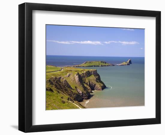 Rhossili Bay, Gower Peninsula, Wales, United Kingdom, Europe-Billy Stock-Framed Photographic Print