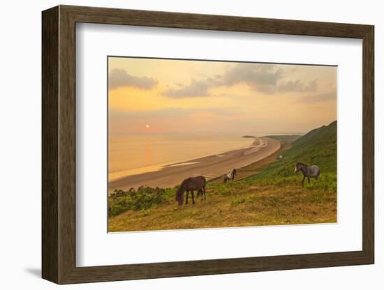 Rhossili Bay, Gower Peninsula, Wales, United Kingdom, Europe-Billy-Framed Photographic Print