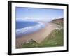 Rhossili Bay, Gower Peninsula, Wales, United Kingdom-Roy Rainford-Framed Photographic Print