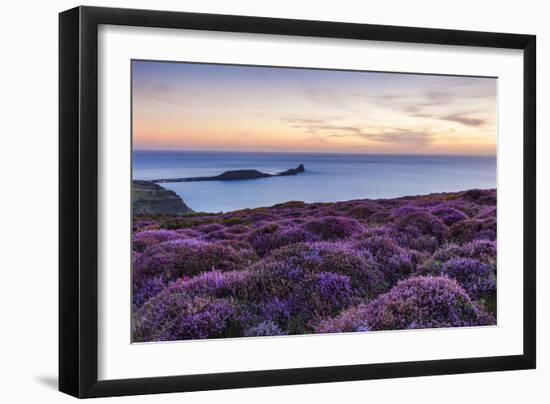 Rhossili Bay, Worms End, Gower Peninsula, Wales, United Kingdom, Europe-Billy Stock-Framed Photographic Print