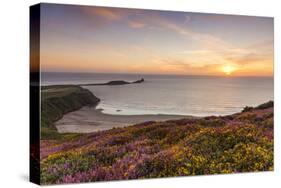 Rhossili Bay, Worms End, Gower Peninsula, Wales, United Kingdom, Europe-Billy-Stretched Canvas