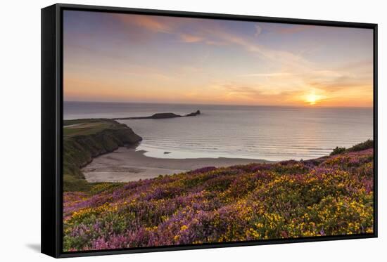 Rhossili Bay, Worms End, Gower Peninsula, Wales, United Kingdom, Europe-Billy-Framed Stretched Canvas