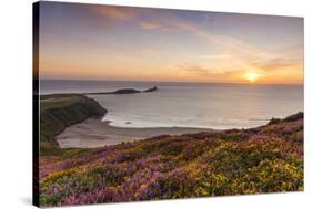 Rhossili Bay, Worms End, Gower Peninsula, Wales, United Kingdom, Europe-Billy-Stretched Canvas