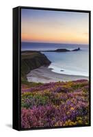 Rhossili Bay, Worms End, Gower Peninsula, Wales, United Kingdom, Europe-Billy-Framed Stretched Canvas