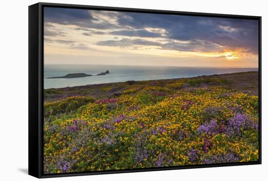 Rhossili Bay, Worms End, Gower Peninsula, Wales, United Kingdom, Europe-Billy-Framed Stretched Canvas