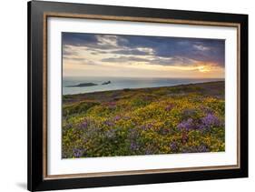 Rhossili Bay, Worms End, Gower Peninsula, Wales, United Kingdom, Europe-Billy-Framed Photographic Print