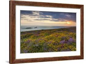 Rhossili Bay, Worms End, Gower Peninsula, Wales, United Kingdom, Europe-Billy-Framed Photographic Print