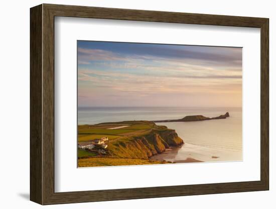 Rhossili Bay, Worms End, Gower Peninsula, Wales, United Kingdom, Europe-Billy-Framed Photographic Print