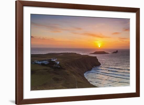 Rhossili Bay, Worms End, Gower, Wales, United Kingdom, Europe-Billy-Framed Photographic Print