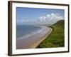 Rhossili Beach in Spring Morning Sunshine, Gower Peninsula, County of Swansea, Wales, Uk-Peter Barritt-Framed Photographic Print